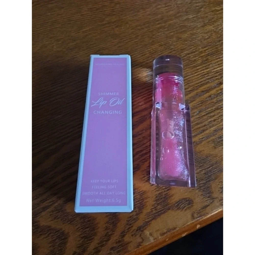 Shimmery Color-Changing Lip Oil Long Lasting Nourishing Lip‎ Glow NIB